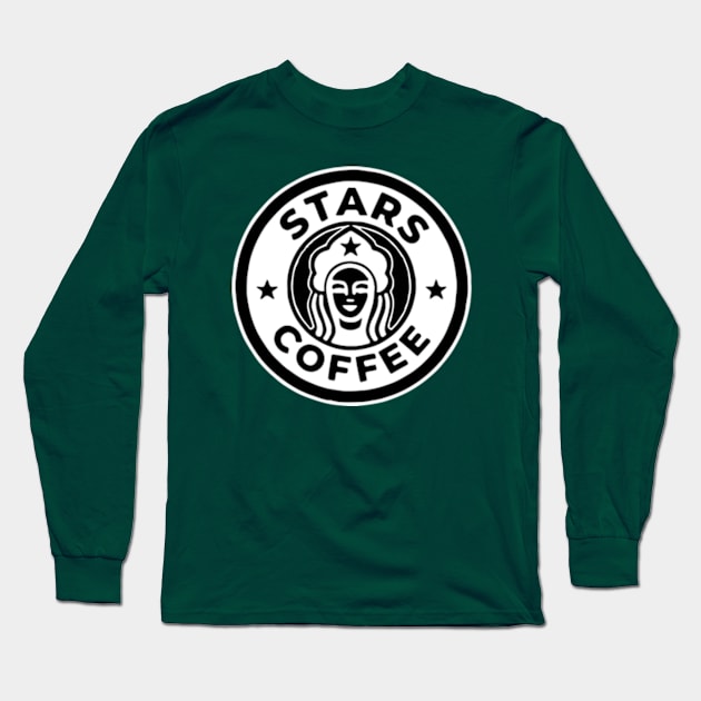 Starbucks is Stars in Russia Long Sleeve T-Shirt by Digital GraphX